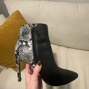 Snakeskin Booties